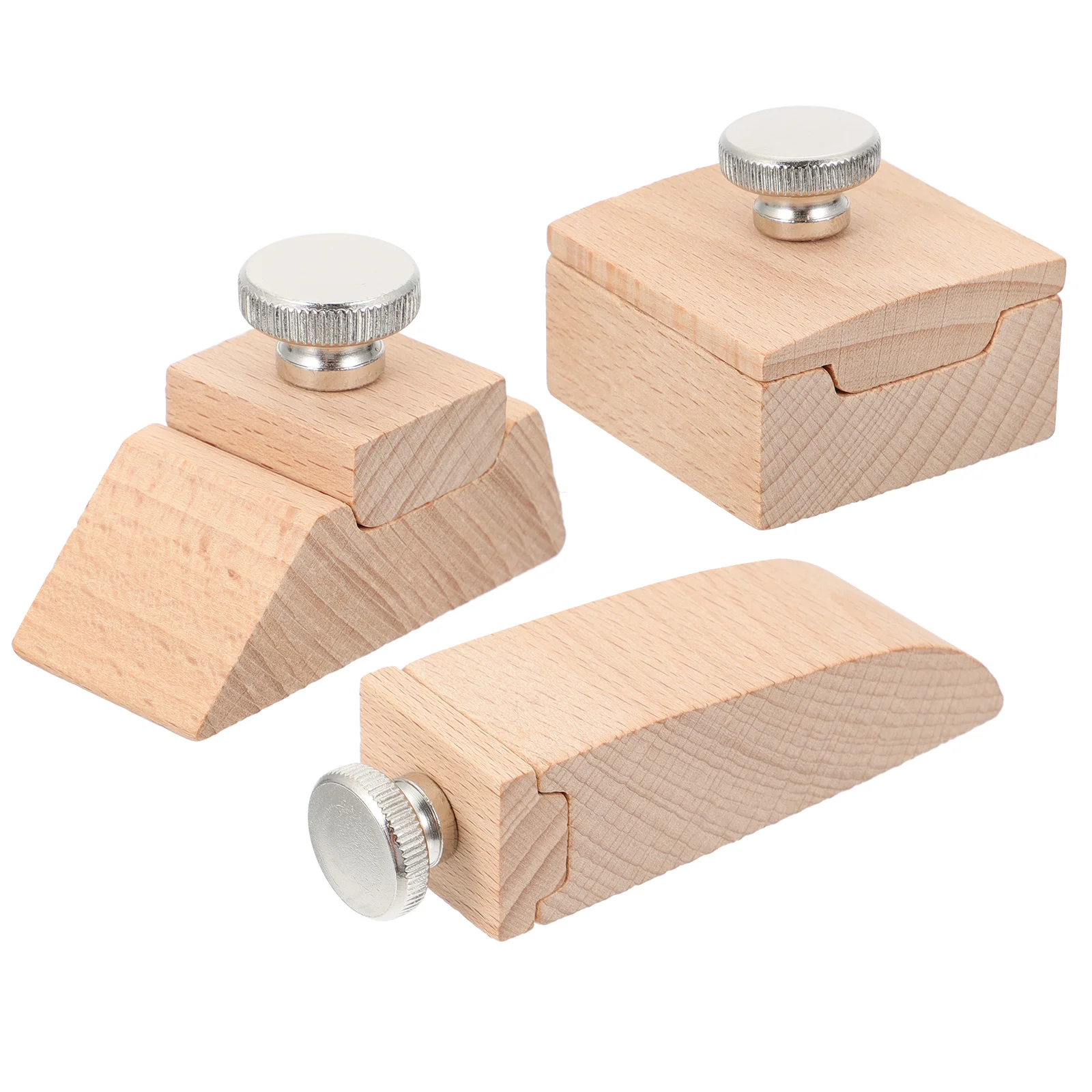 

3PCS Wooden Sandpaper Holder Sandpaper Leather Grinding Sand Paper Stand