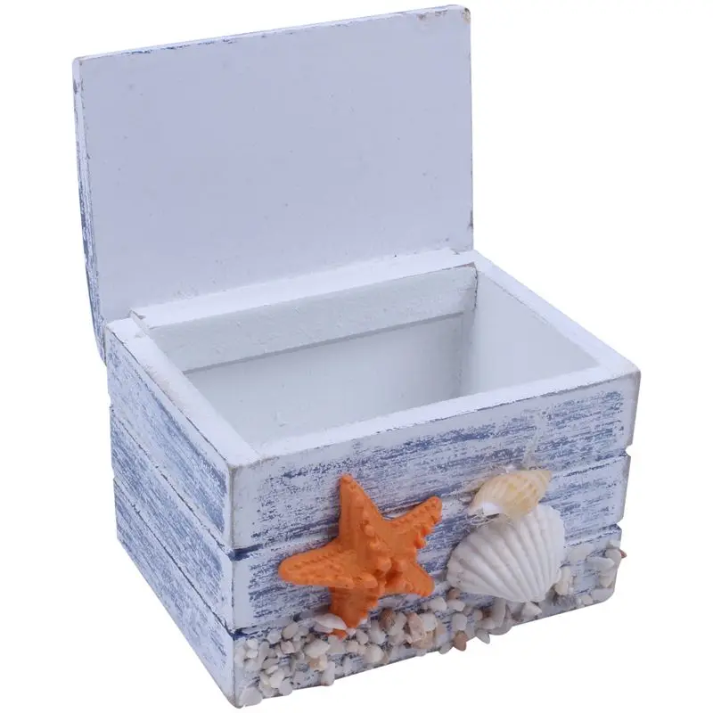 Новый мини морской деревянный пиратский ящик для хранения ювелирных украшений