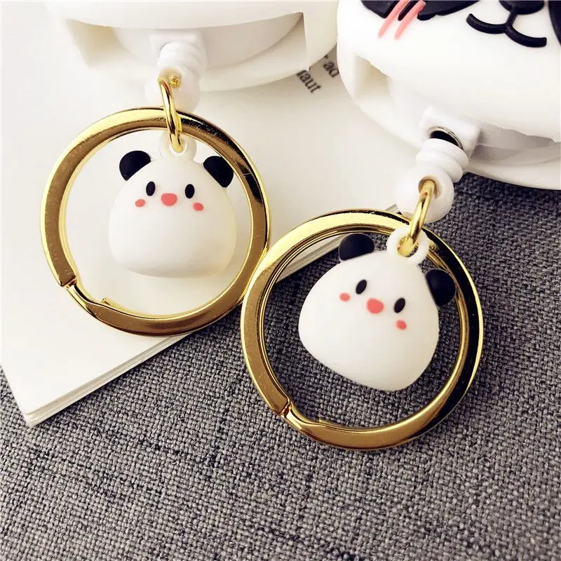 

New Panda Retractable Pull Key Ring ID Badge Lanyard Name Tag Card Holder Recoil Reel Belt Clip Metal Housing Metal Covers