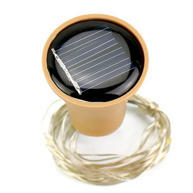 

Led Solar Wine Bottle Lights String Garland DIY Christmas String Lights Halloween Wedding Party Decoracion