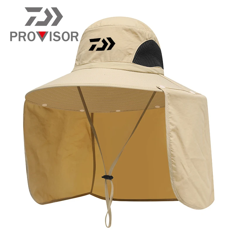 

2020 Daiwa Men's UV Protection Fishing Cap Nylon Quick-drying New Outdoor Mountaineering Sun Hat Men and Women Summer Buckle Cap