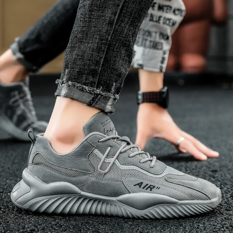 

2021 Men's Sneakers Fashion Design Man's Outdoor Casual Run Shoes Bottom Soft Comfortable Outdoor Male Daddy Sports Shoes