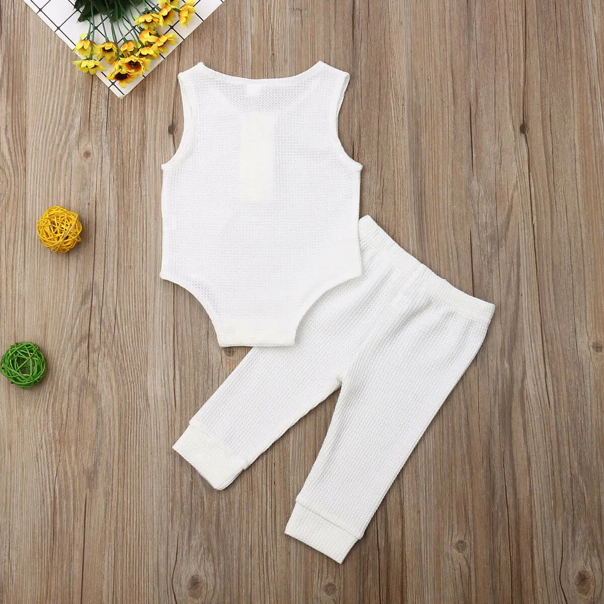 2 шт./комплект хлопковый комбинезон с жилетом и брюками | Детская одежда обувь