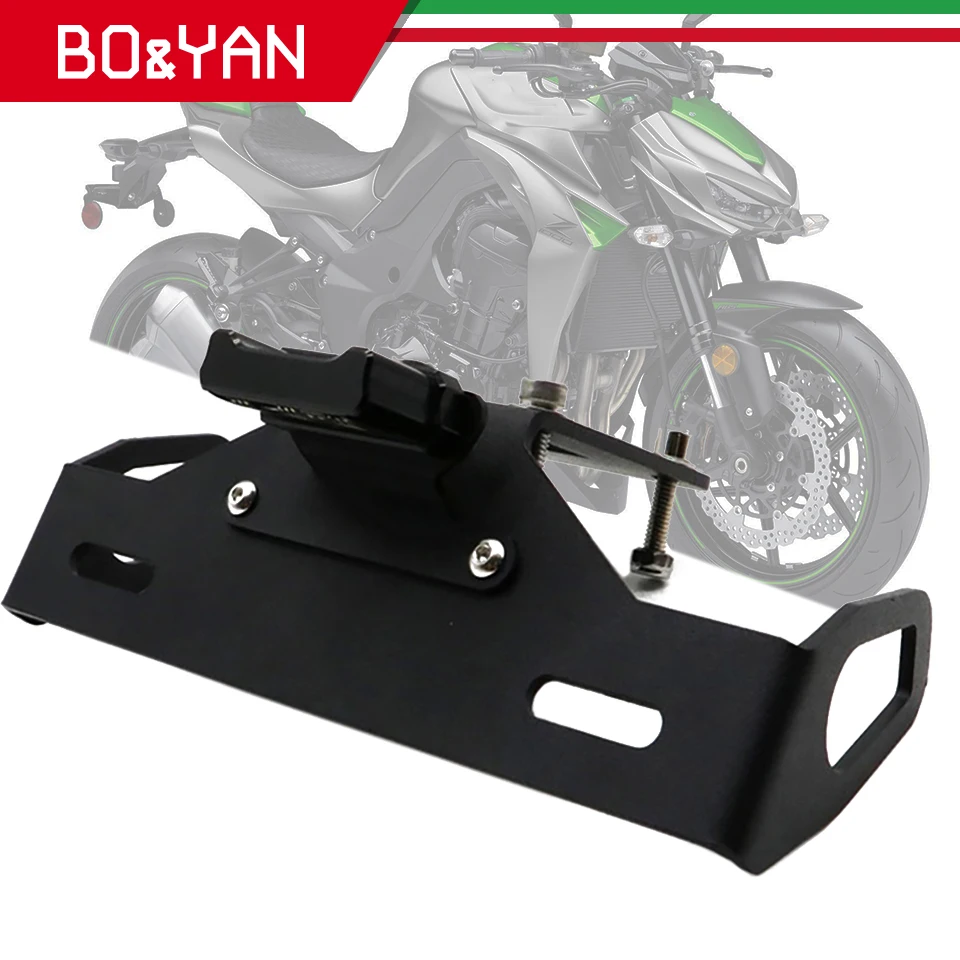 

Рамка для заднего номерного знака мотоцикла с ЧПУ, Регулируемый угол наклона, для Kawasaki Z1000 2014-2017 Z1000R 2018-2020