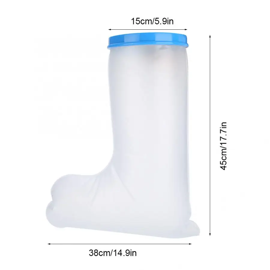 Водонепроницаемый Литой бандаж протектор рана перелом икры Крышка для душа