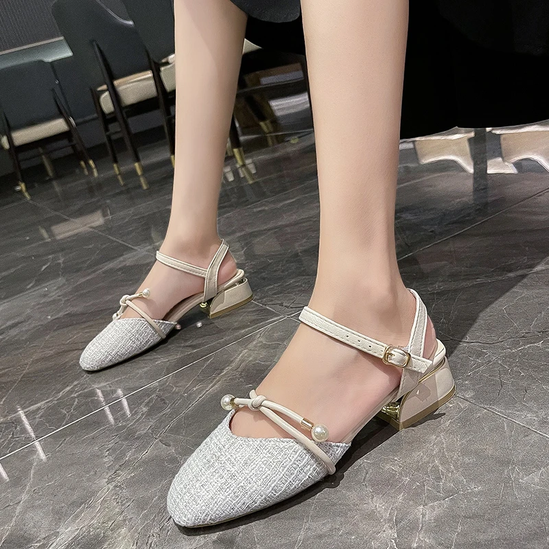 

Sandals Women Summer New Fashion Women's Sandals 2021 High Heel Shoes Simple Elegant Women's Party Shoes Lace Up Women's Shoes