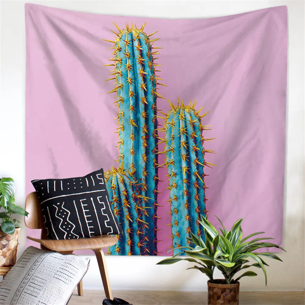 

Indian Mandala Tapestry Cactus Printed Beach Towel Wall Hanging Yoga Mat Bedspread Table Cloth Home Decoration