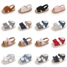 Сандалии VALEN SINA детские, босоножки с рисунком в горошек, с сетчатым бантом, мягкая подошва, обувь для первых шагов, 0-18 месяцев, 2021