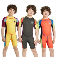 2 5mm kids neoprene children wetsuit swimwear boys girls short surfing swimsuit wet suit for girl bathing suit diving suits