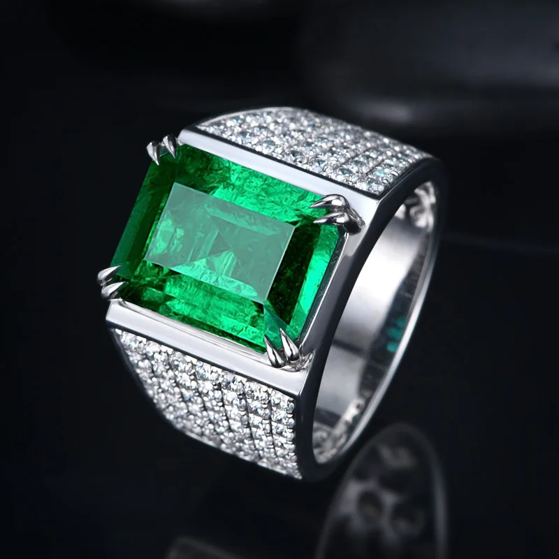Foydjew Luxury 18K Gold Rings Emerald Square Gemstone Adjustable Wedding Ring For Men Green Stone Business Male Hands Jewelry
Foydjew Luxury 18K Gold Rings Emerald Square Gemstone Adjustable Wedding Ring For Men Green Stone Business Male Hands Jewelry