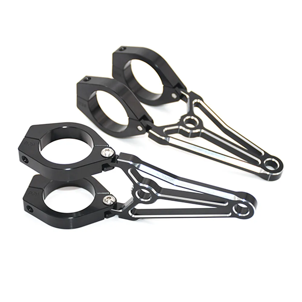 

39 mm 41mm Black CNC Motorcycle Headlight Mount Bracket Fork Turn Light Clamps For Harley Yamaha Triumph