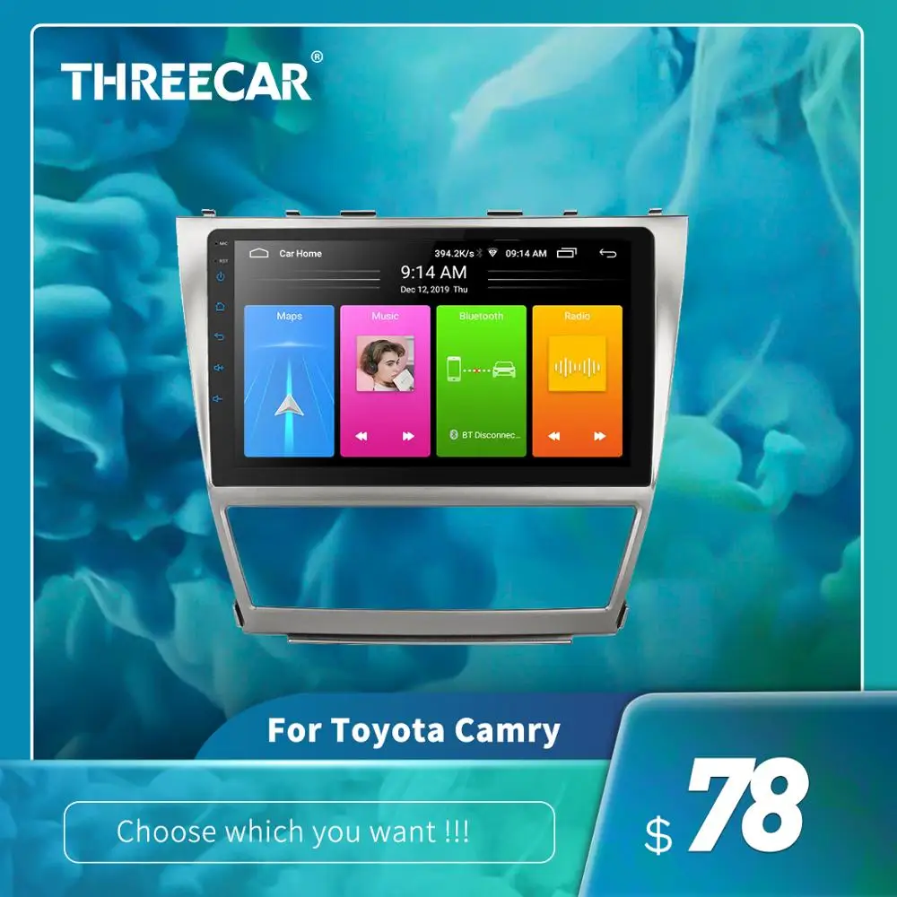 Автомобильный dvd плеер Android 8 1 для TOYOTA Camry 2007 ~ 2011 gps навигация Wi Fi Bluetooth стерео MP5