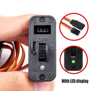 Большой переключатель мощности RC разъемы, сверхмощный переключатель RC wсветодиодный дисплей JR On Off Разъемы Аксессуары для приемника RC аксессуары