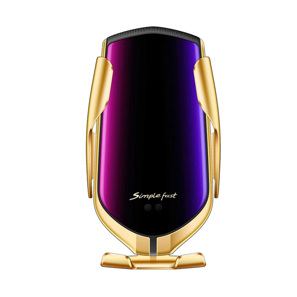 R1 автоматический зажим 10 Вт автомобильное беспроводное зарядное устройство для