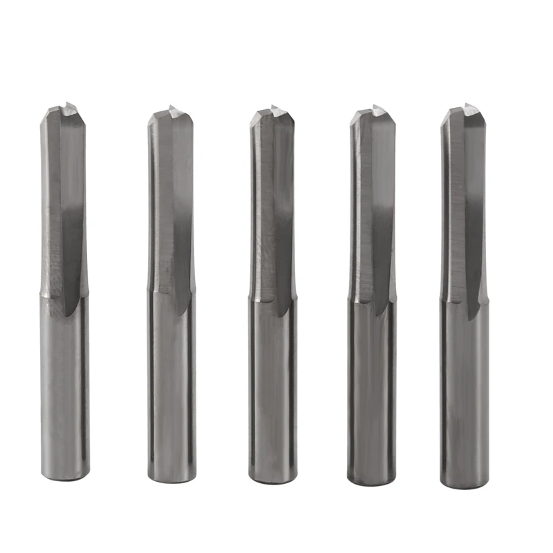 

Прямые концевые фрезы с двойной оправой, 5 шт., 6 мм, 22 мм, фрезы, фрезы с 2 канавками, резка с ЧПУ, прямые из вольфрамовой стали Sl