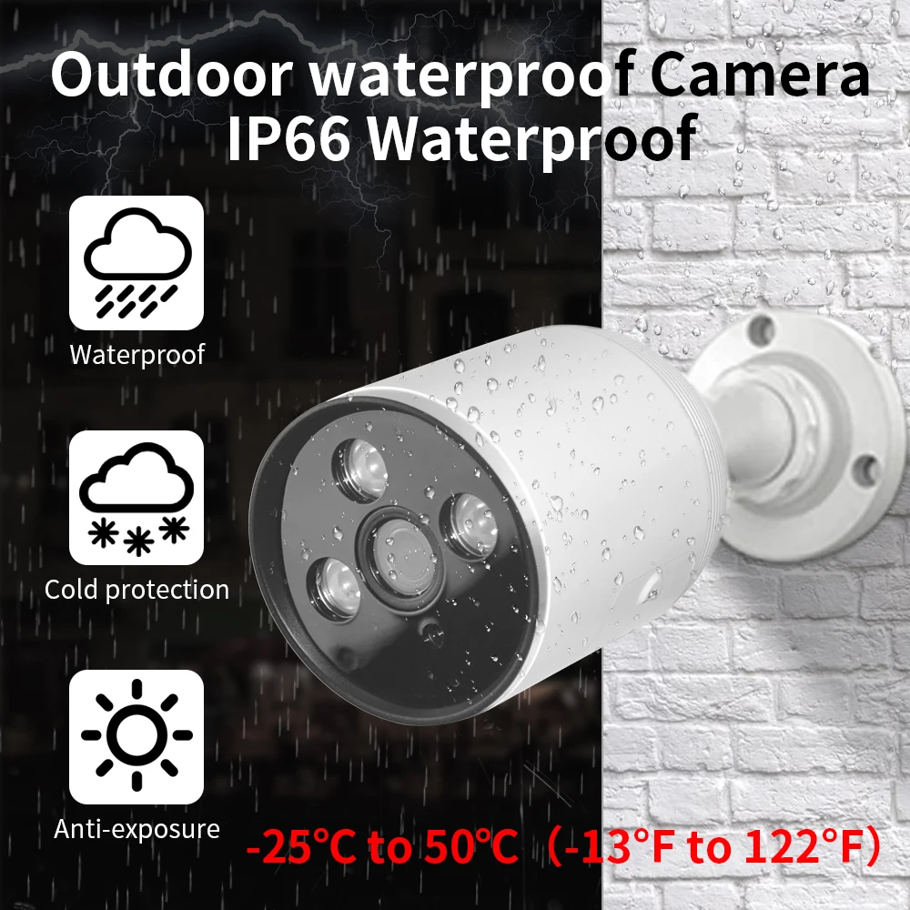 

Sdeter 3MP 2MP Wireless NVR Kit Security Surveillance Camera Kit Wifi Audio CCTV Camera System Outdoor Wireless Camera System