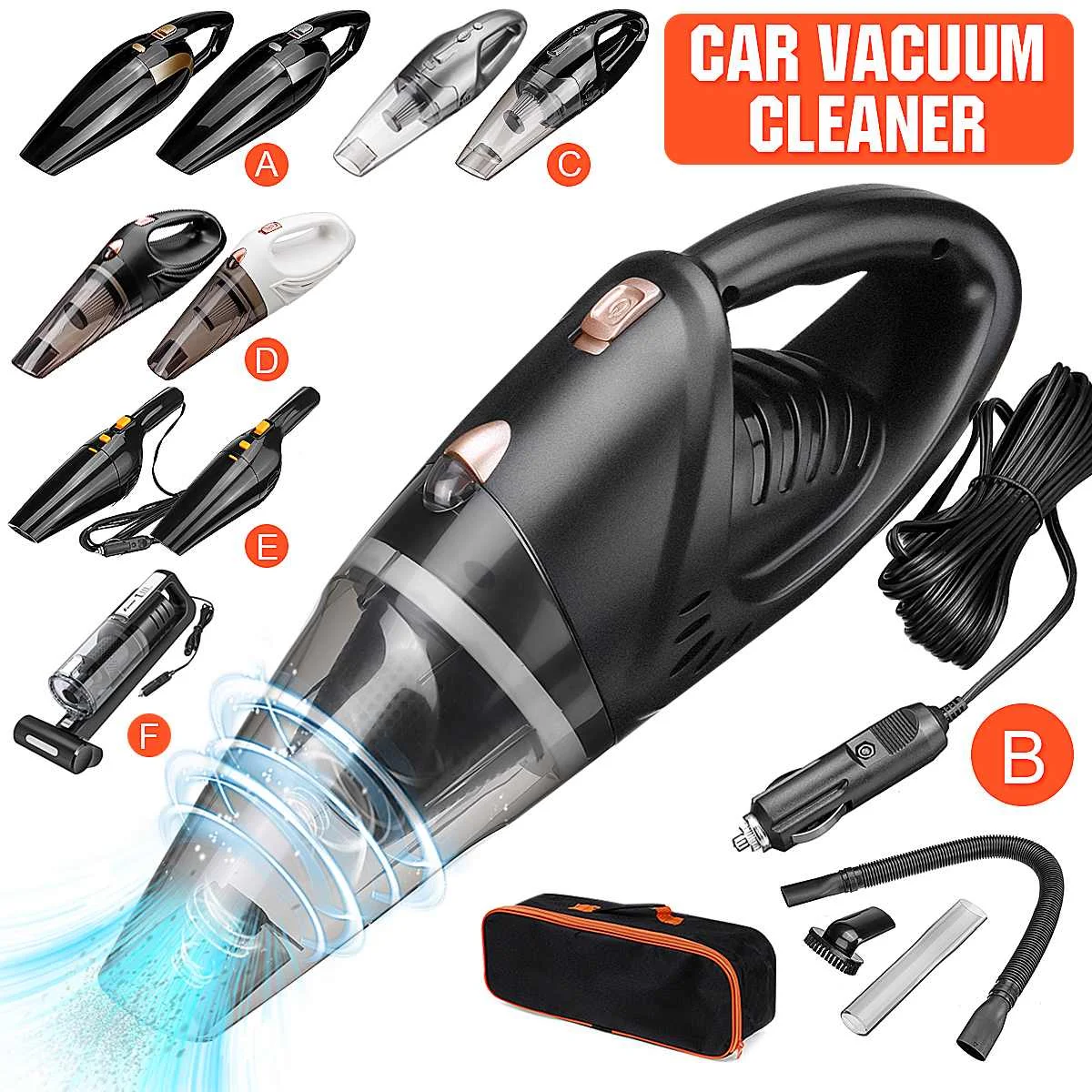 

Portable Wireless/Wire Mini Car Vacuum Cleaner Wireless High Power Wet and Dry for Car Cleaning and Homes Handheld Vacuum Clean