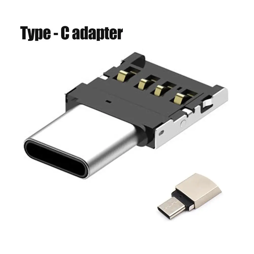 Портативный мини USB адаптер Type-C к 3 0 OTG конвертер для портативных ПК мобильных