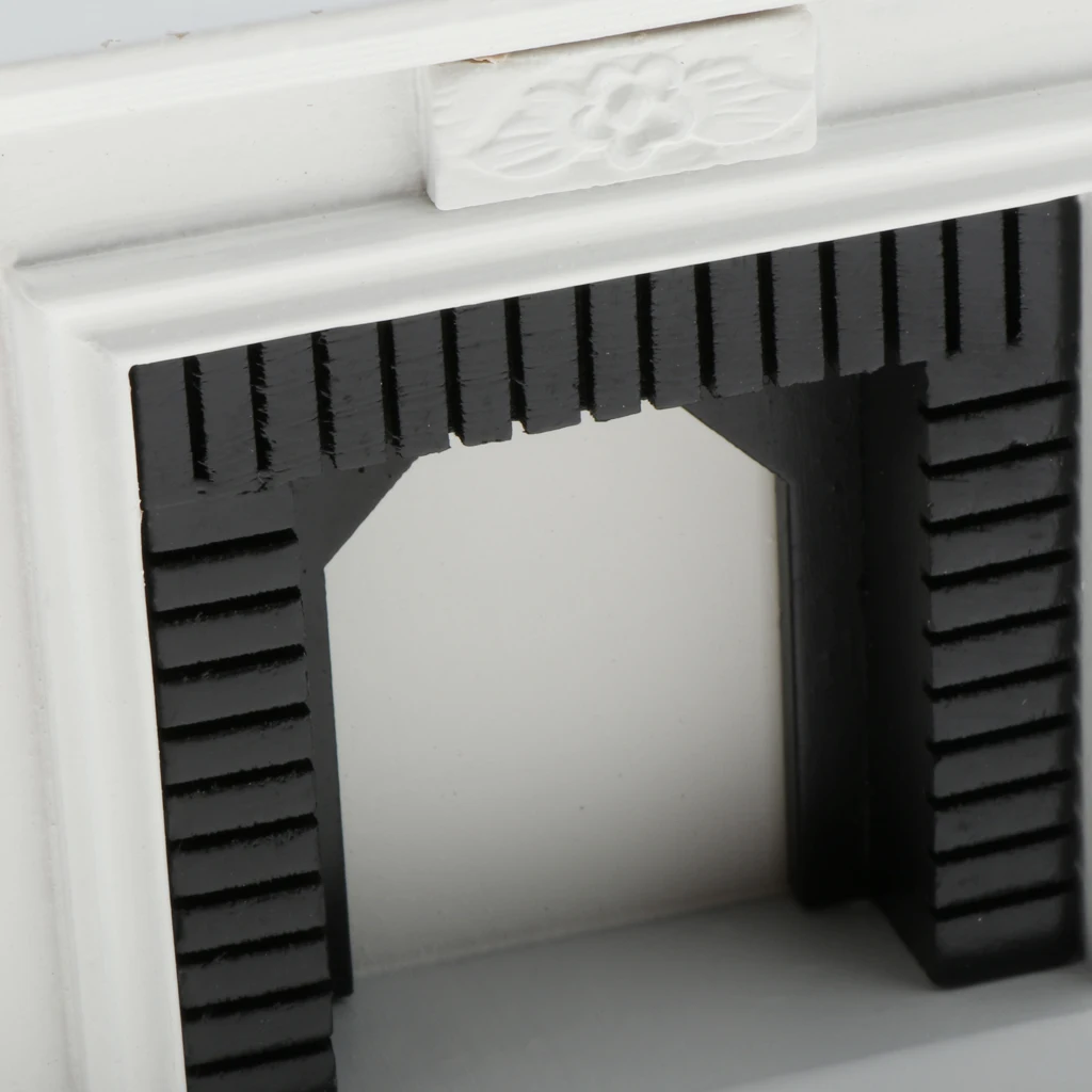

1/12 Doll Furniture Fireplace Model Mini Heater Wooden Doll House DIY Interior