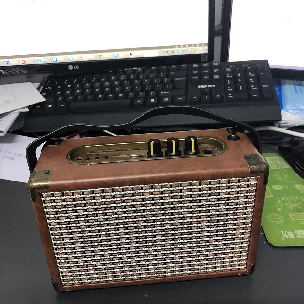 Ретро-динамик Bluetooth многофункциональный MP3-плеер Портативный ретро-динамик с