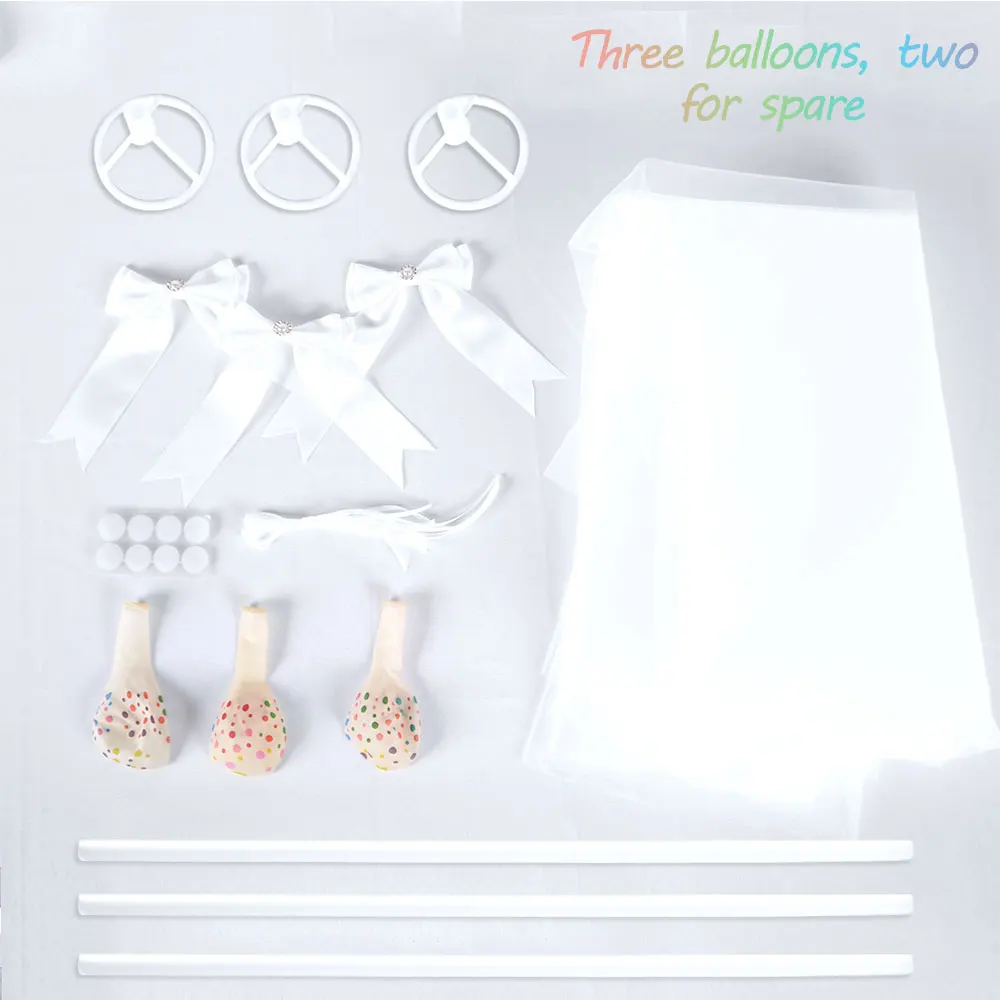 3 комплекта 12-дюймовый сетчатый шар-пачка алмазный бант латексный шар в горошек