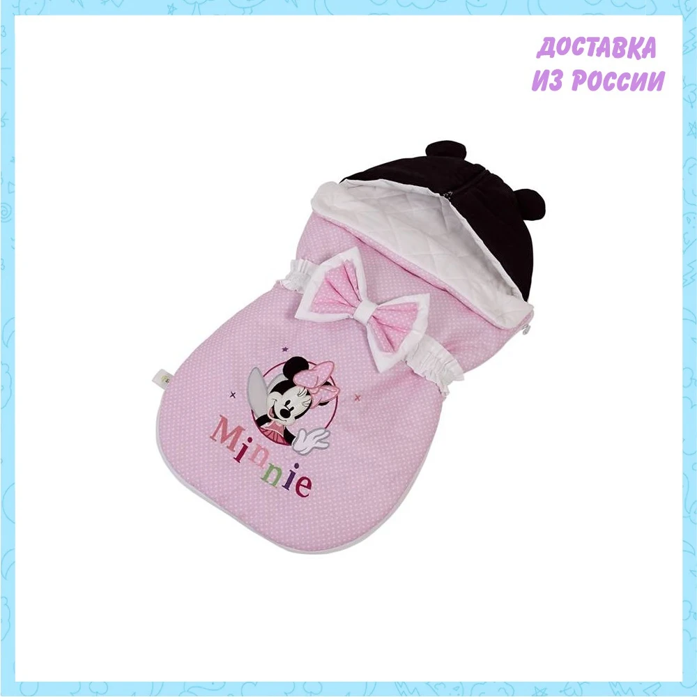 Снежная одежда Polini Kids #569 0001973-2 Демисезонное одеяло Disney baby Minnie Mouse Фея розовый зимний комбинезон для новорожденных одежда одежда.
