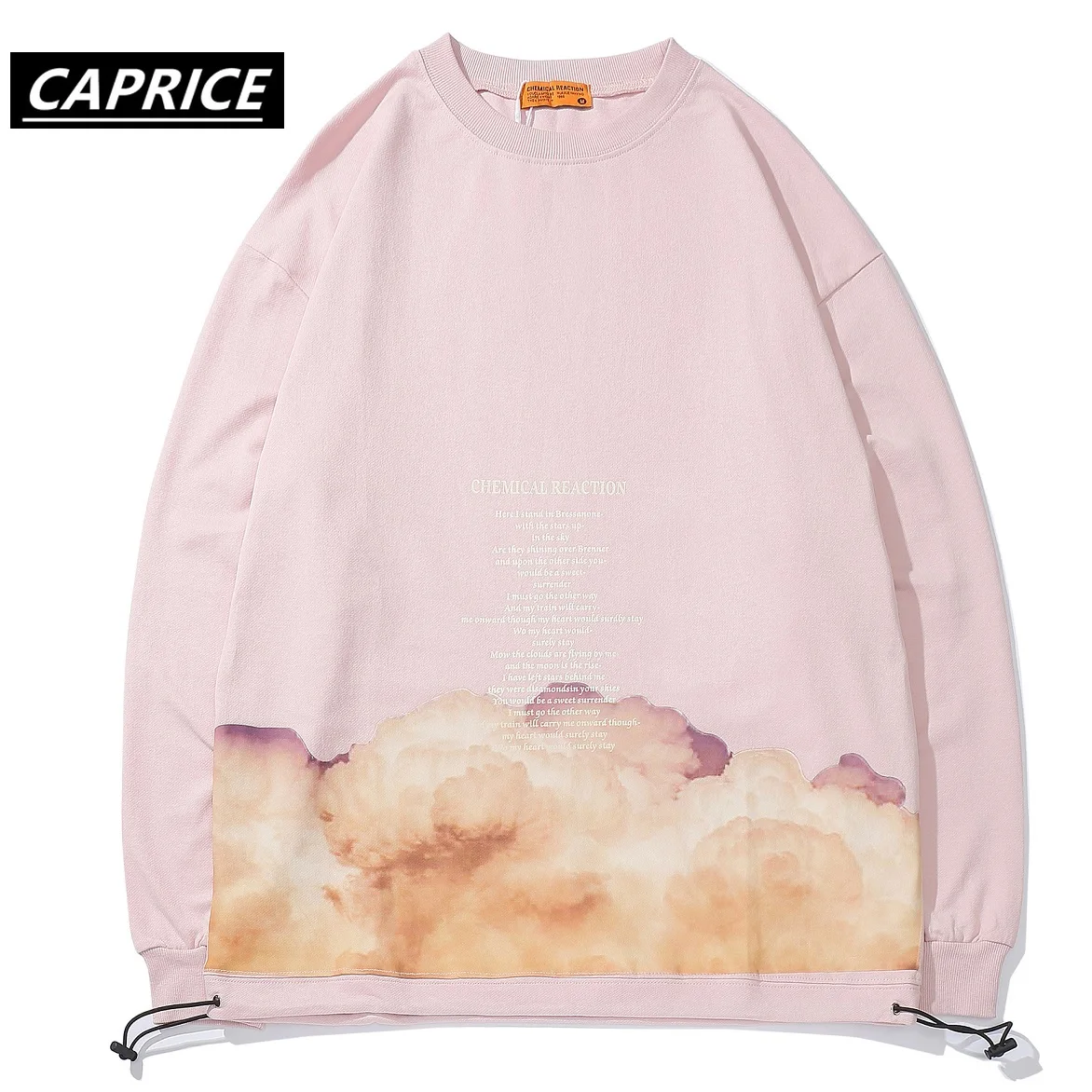 CAPRICE толстовки с печатными надписями мужские 2019 Осень Harajuku Повседневный
