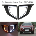 Дневные ходовые огни с указателем поворота, противотуманные фары для Mitsubishi Xpander Eclipse Cross 2017-2020