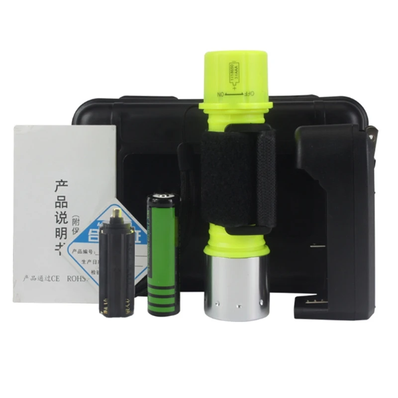 

Professional 500 Lumen Diving Flashlight Bright Submarine Light Scuba Safety Lights Waterproof Underwater Torch