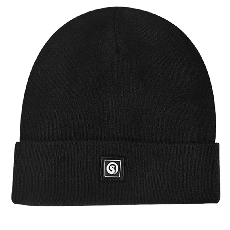Men Women Winter Electric Heated Beanie Hat Rechargeable Battery Thermal Warm Plush Lining Outdoor Windproof Skull Cap