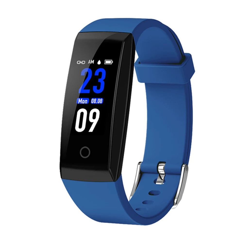 

Heart Rate Measuring Waterproof Sports Unisex Smart Wristband Gift Color Screen Bracelet Compatible Multifunctional