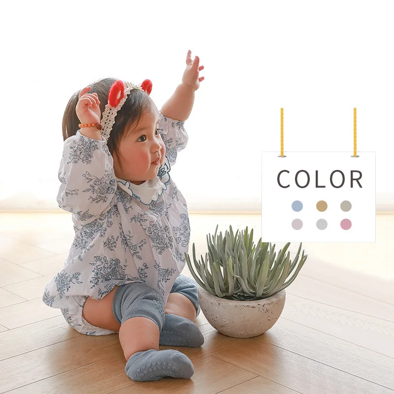 

Elinfant Baby Knee Pads Summer Mesh Thin Baby Toddler Crawling Leggings Knee Anti-slip and Anti-falling Suitable for Boys&Girls
