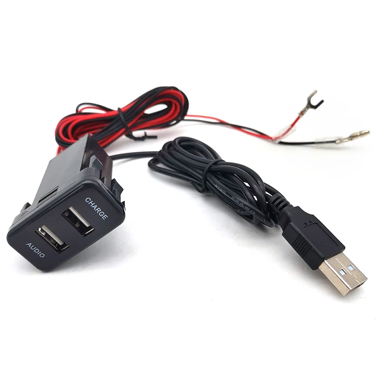 Автомобильный двойной Порты и разъёмы зарядных порта USB для автомобиля Зарядное