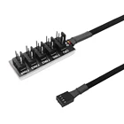 Вентилятор Molex TX4 PWM, 5 шт., 40 см, 1-5 4-контактов, корпус компьютера, корпус ПК, разветвитель питания, адаптер, контроллер