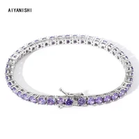 aiyanishi 18k gold filled elegant bracelets for female tennis bracelets for women party bracelets couples korean fashion gifts