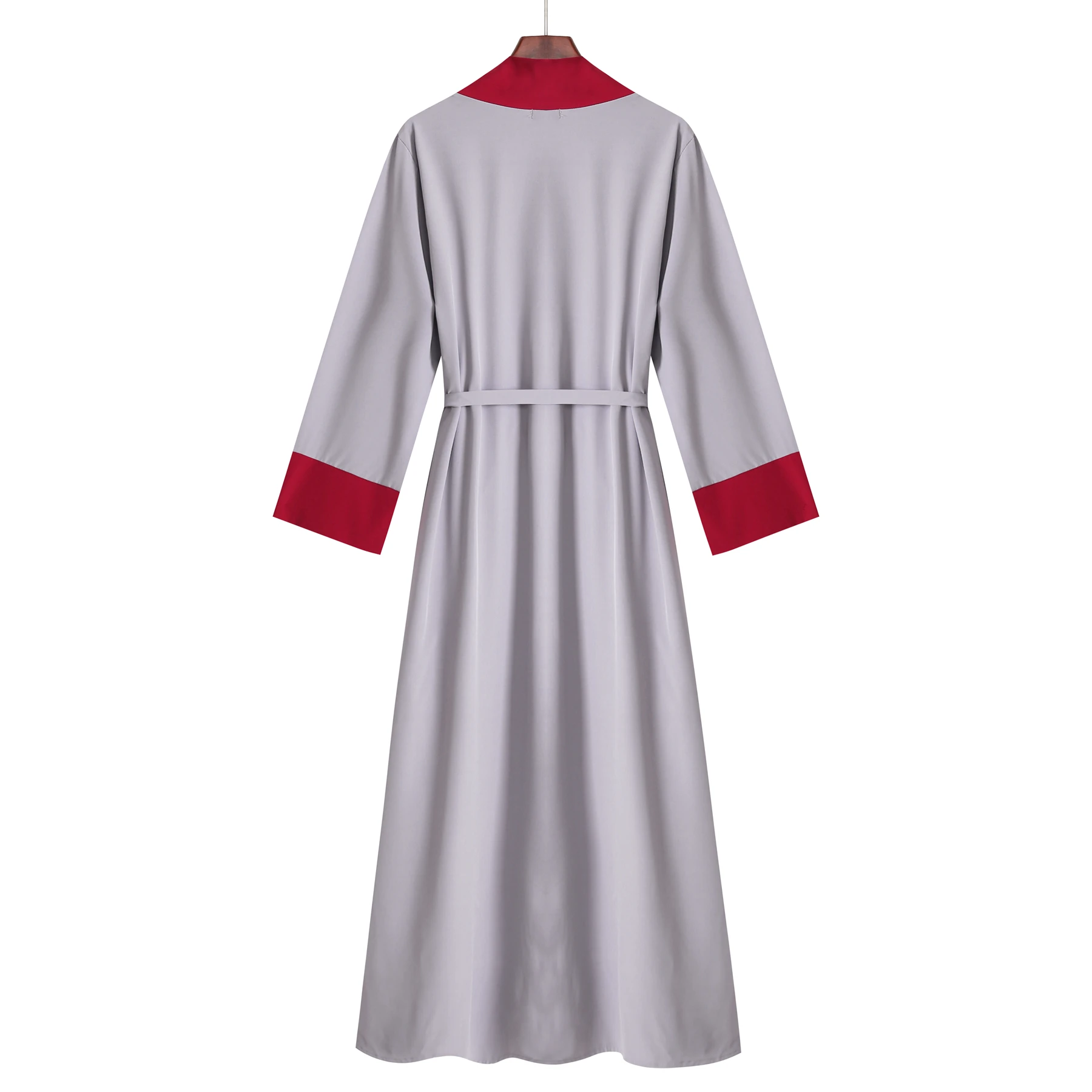 Мусульманская абайя для женщин Islam Open длинное платье кафтан на шнуровке