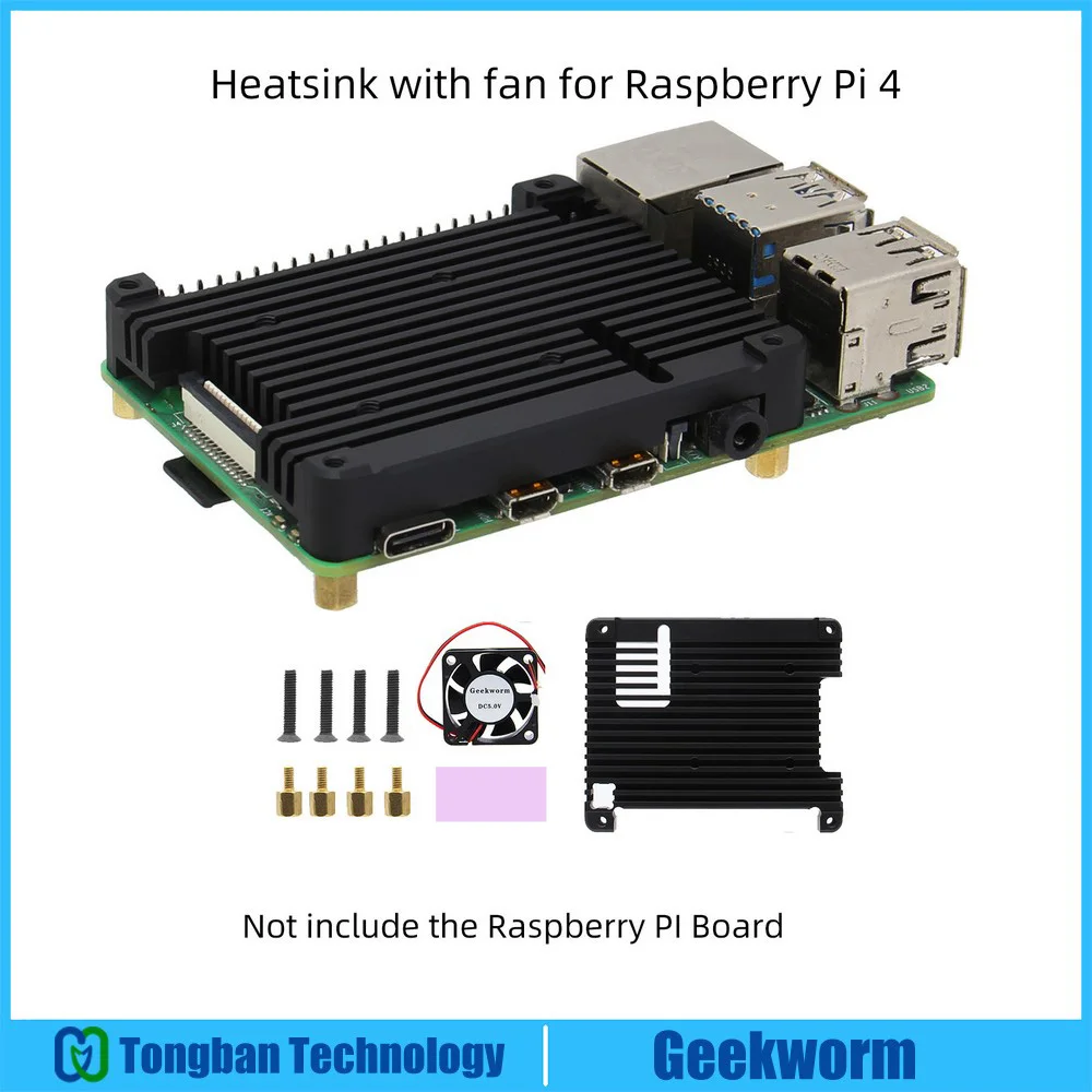Raspberry Pi 4 / 4B теплоотвод (совместим с интерфейс рое технологией и охлаждающим