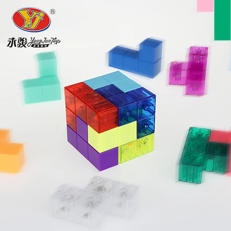 Игрушечные магнитные кубики строительный блок 3D Магнитная плитка 7 шт. в наборе