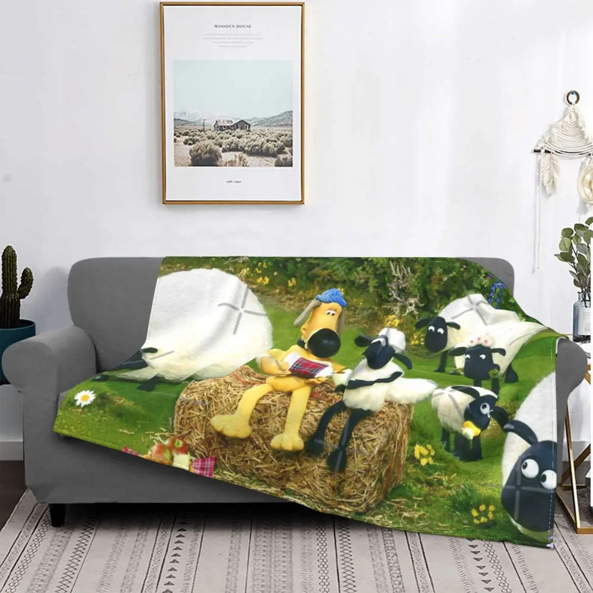 

Shaun The Sheep Blanket Bedspread Bed Plaid Sofa Bed Bed Blankets Kawaii Blanket Blankets For Beds