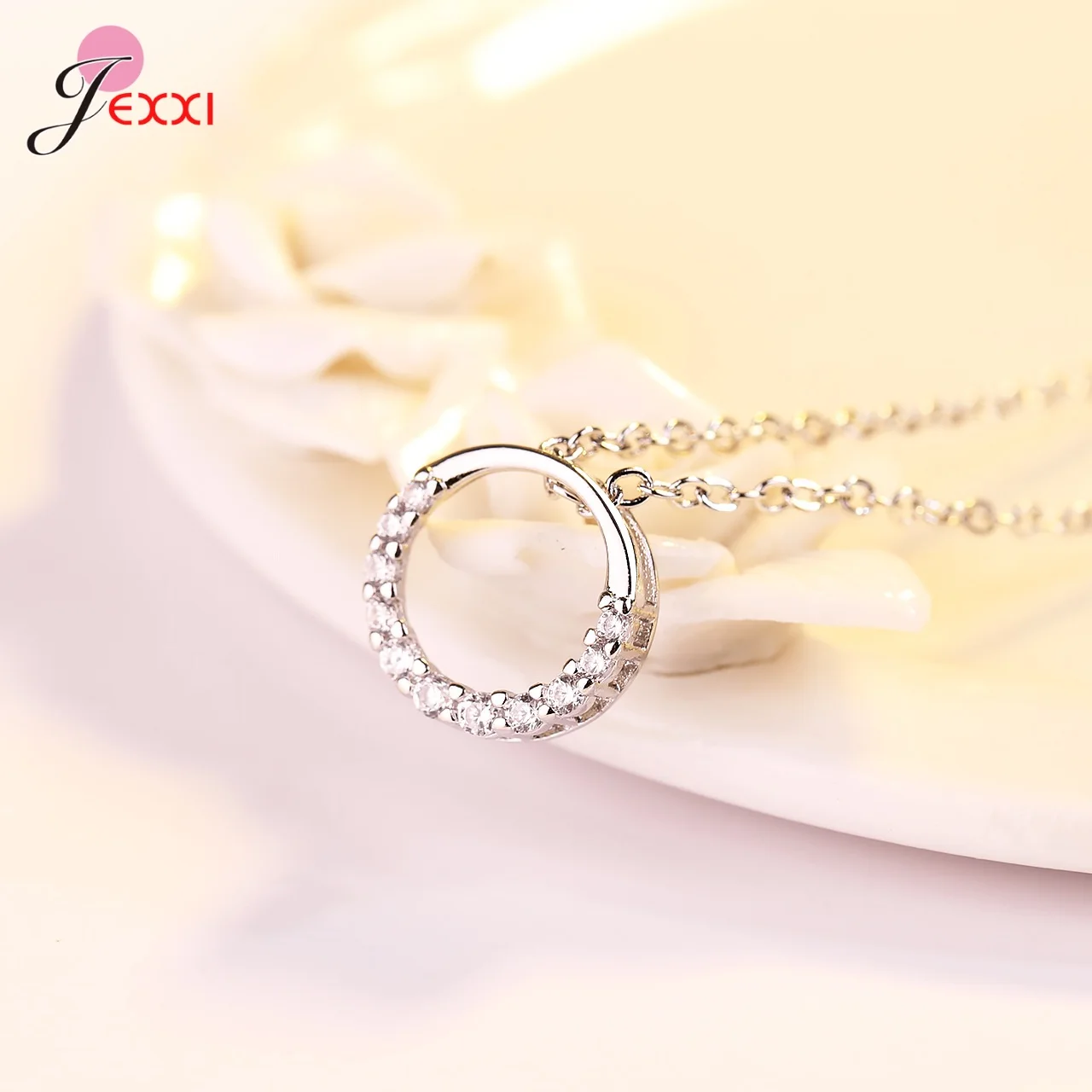 Хорошее ювелирное изделие круглая подвеска петли ожерелье для женщин подарок на