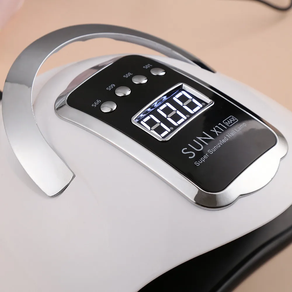 Sun X11 Max Nail Dryer Professional UV Lamp 66 Leds For Drying Nails Gel Polishing 4 Time Set Smart Sensor Manicure Tool | Красота и