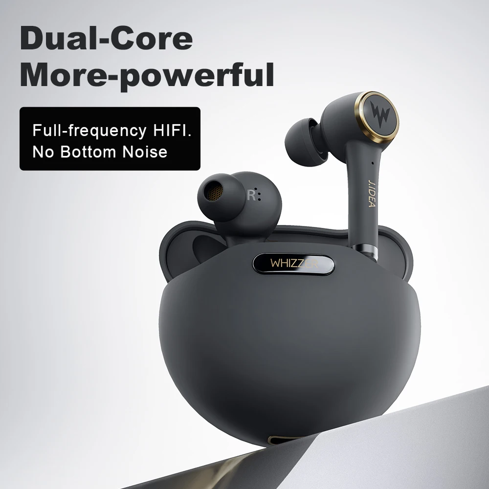 

WHIZZER TP1S TWS V5.0 Bluetooth наушники с шумоподавлением беспроводной HIFI IP5X наушники с микрофоном