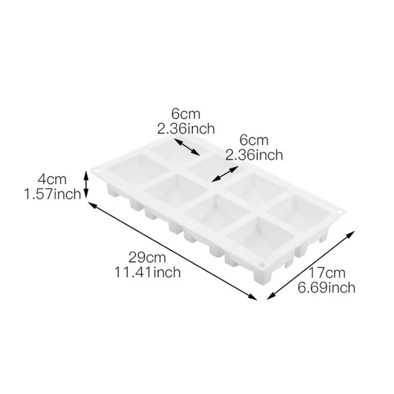 Силиконовая форма для мусса квадратные формы торта замороженного все тортов и