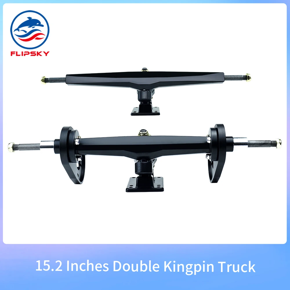 

Electric Skateboard tucks 15.2 Inches with Motor Mounts for Electric Skateboard Double Kingpin Trucks Kits Electric|Flipsky