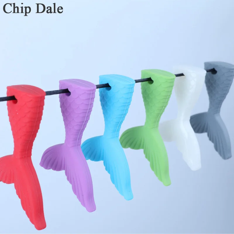 Чип Дейл 5 шт. детское Силиконовое ожерелье дети сенсорный жевательный хвост