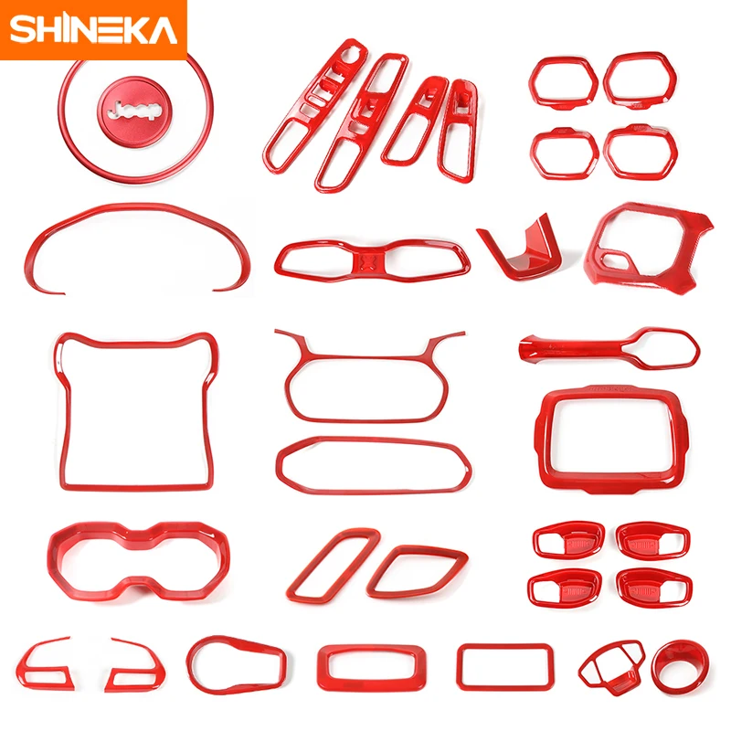SHINEKA комплекты для украшения интерьера автомобиля внутренняя ручка литье планки