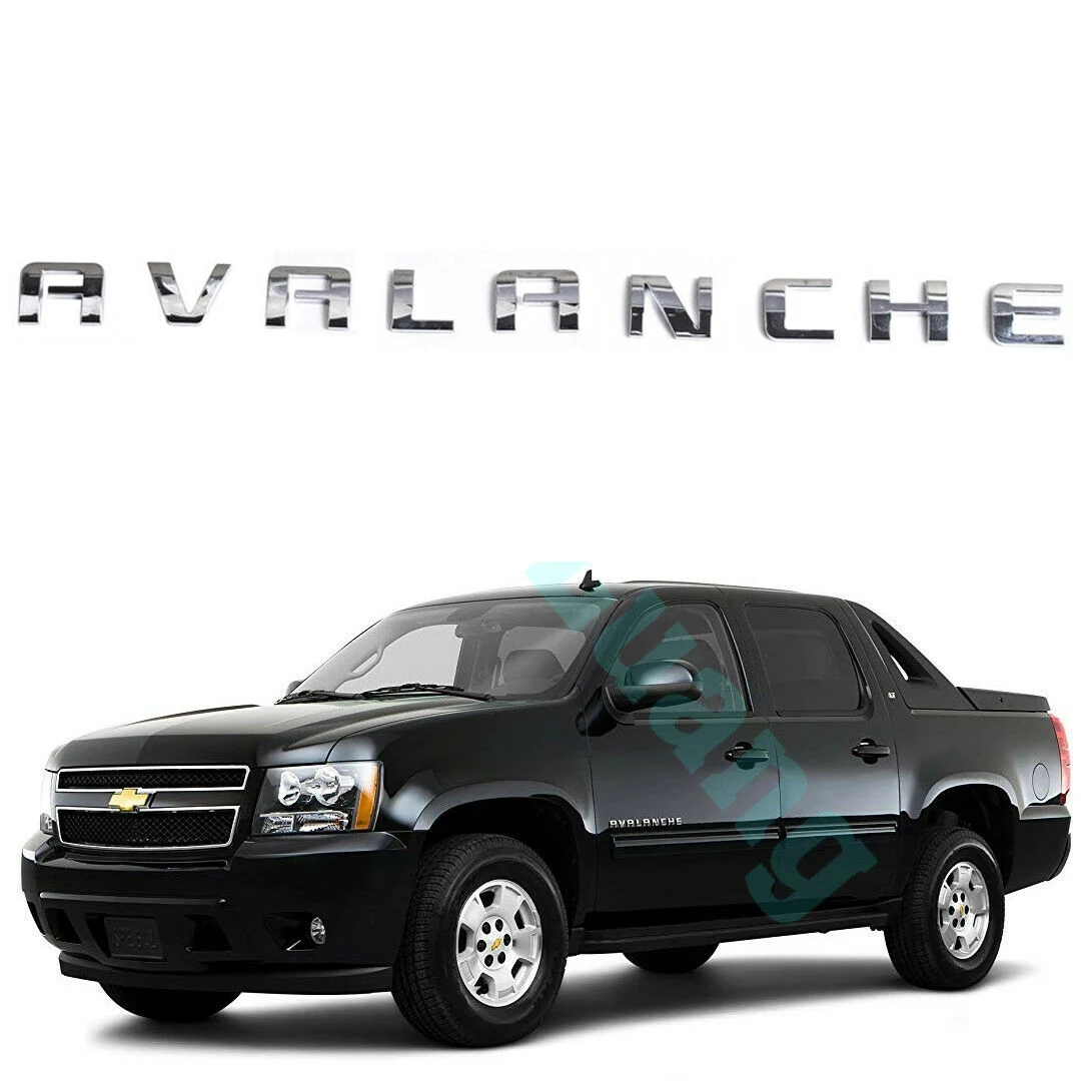 

Шильдик для автомобиля Chevrolet, серебристый, с надписью «AVALANCHE», автомобильная наклейка с эмблемой
