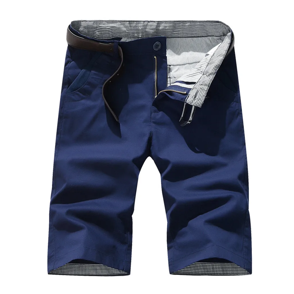 Мужские летние повседневные шорты до колена большие размеры S-7XL модные прямые