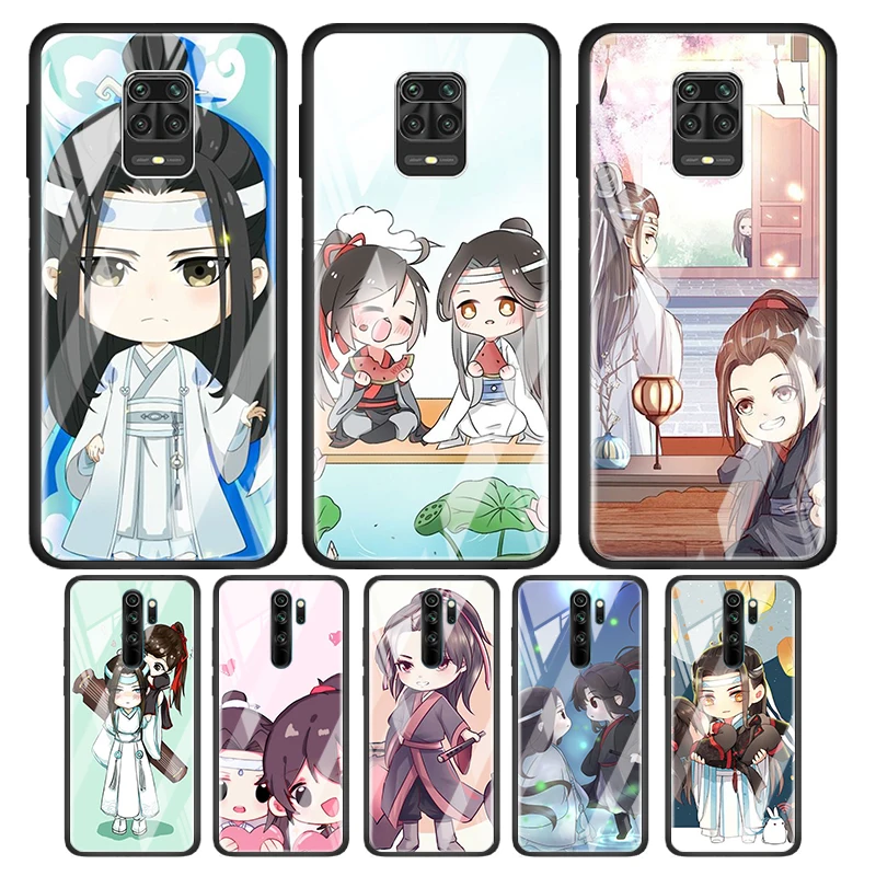 

Mo Dao Zu Shi Cartoon Tempered Glass Cover For Xiaomi Redmi Note 10 10S 9 9T 9S 8T 8 9A 9C 8A 7 Pro Max Phone Case