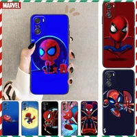 marvel cartoon spiderman phone case for xiaomi redmi 11 lite pro ultra 10 9 8 mix 4 fold 10t black cover silicone back prett